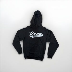 Black Hoodie with Reno Nevada Print